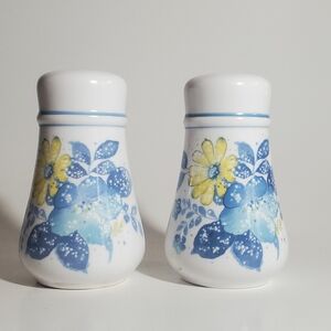 NORITAKE Vintage Salt & Pepper Set from the Good Times Collection Floral Pattern